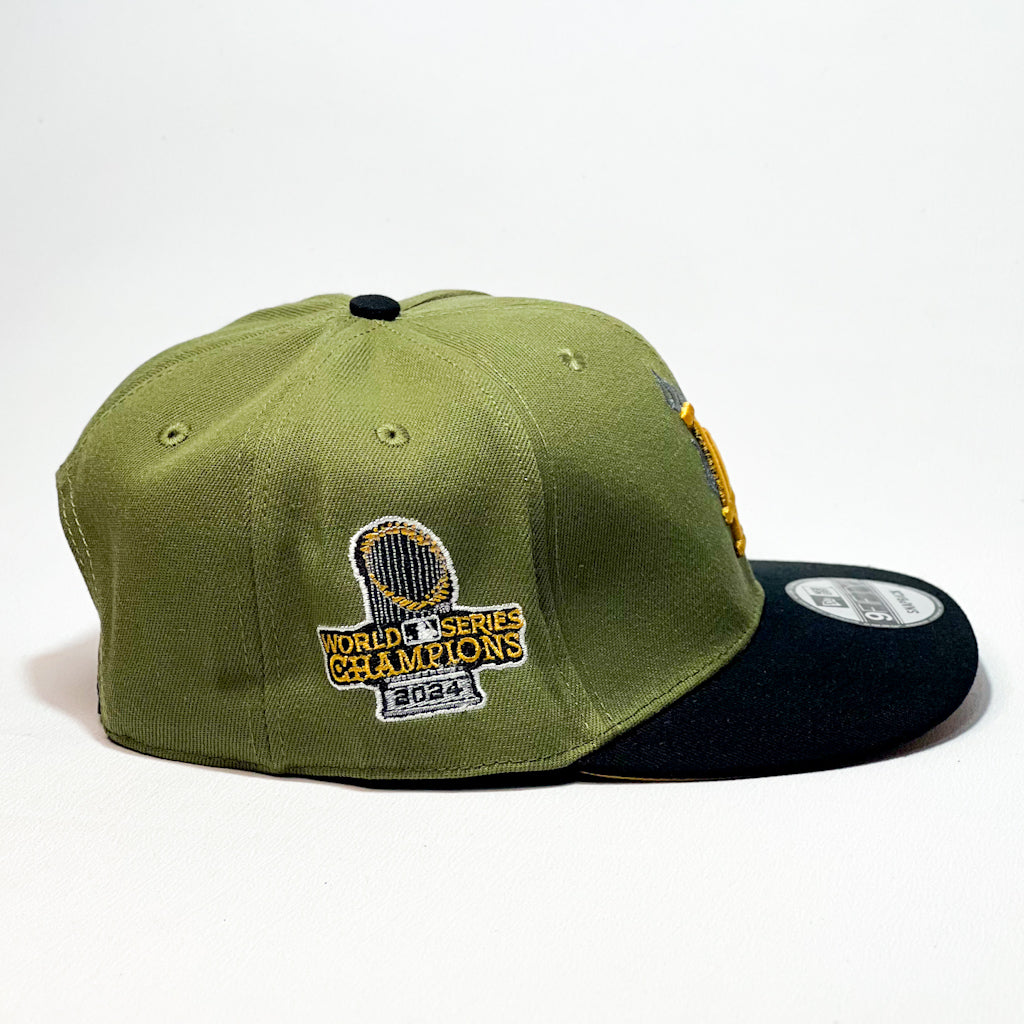 NEW ERA 9FIFTY LA DODGERS FLAME OLIVE GREEN/ BLACK