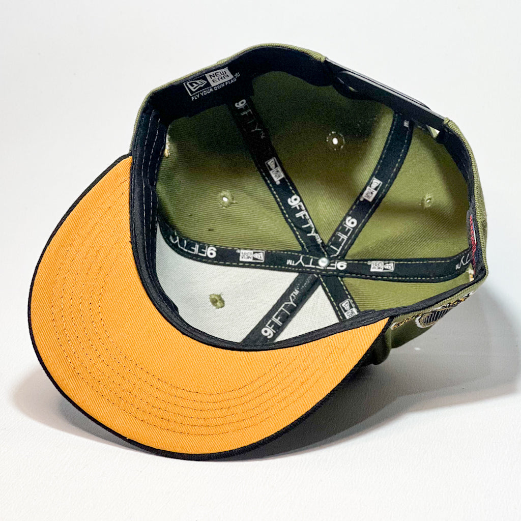 NEW ERA 9FIFTY LA DODGERS FLAME OLIVE GREEN/ BLACK