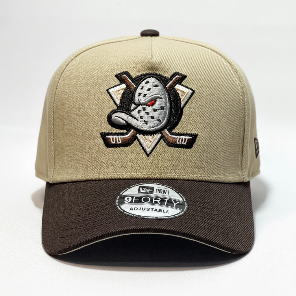 NEW ERA 9FORTY A-FRAME ANAHEIM DUCKS CAMEL BROWN/ BROWN