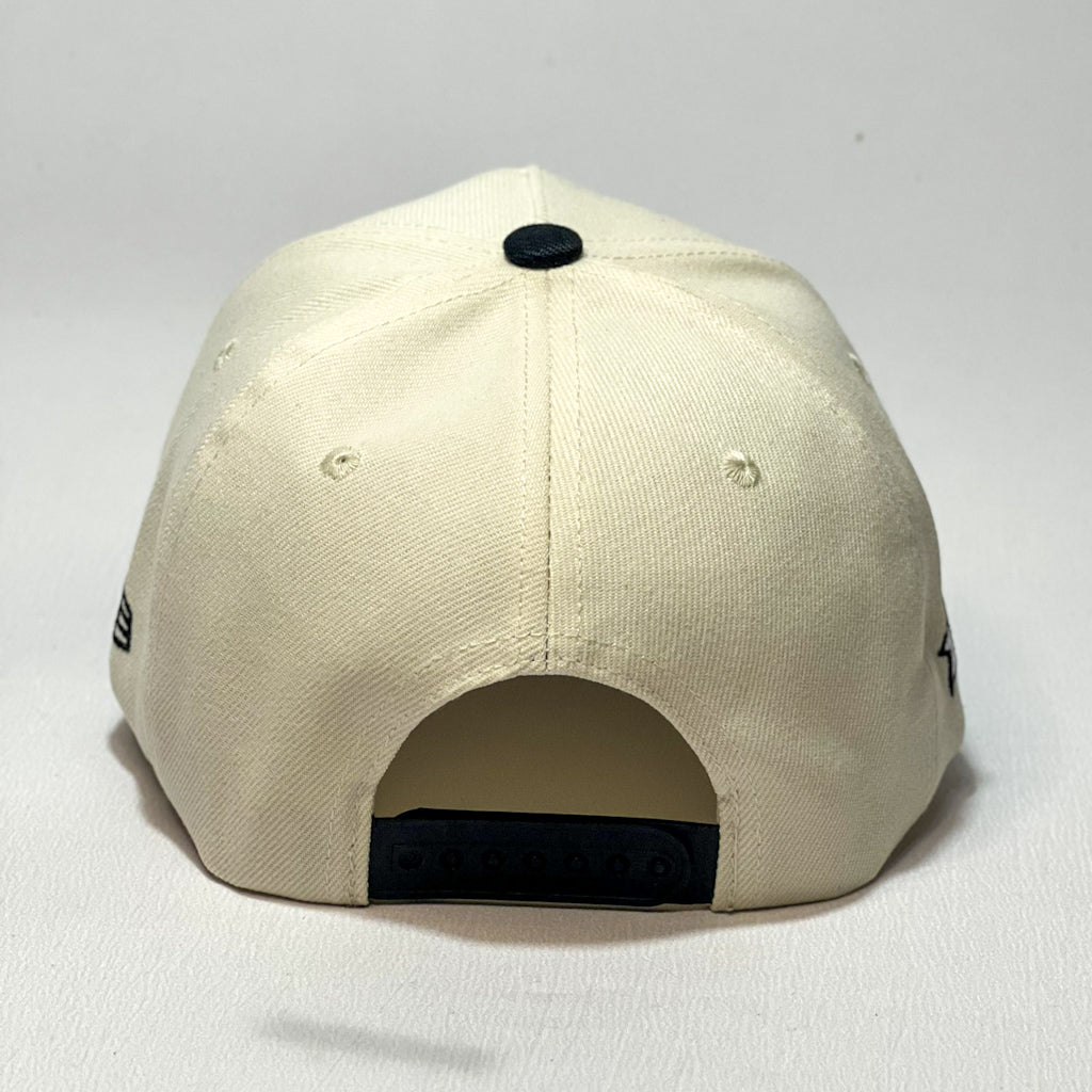 NEW ERA 9FORTY A-FRAME CHICAGO BULLS UPSIDE DOWN BEIGE/ BLACK