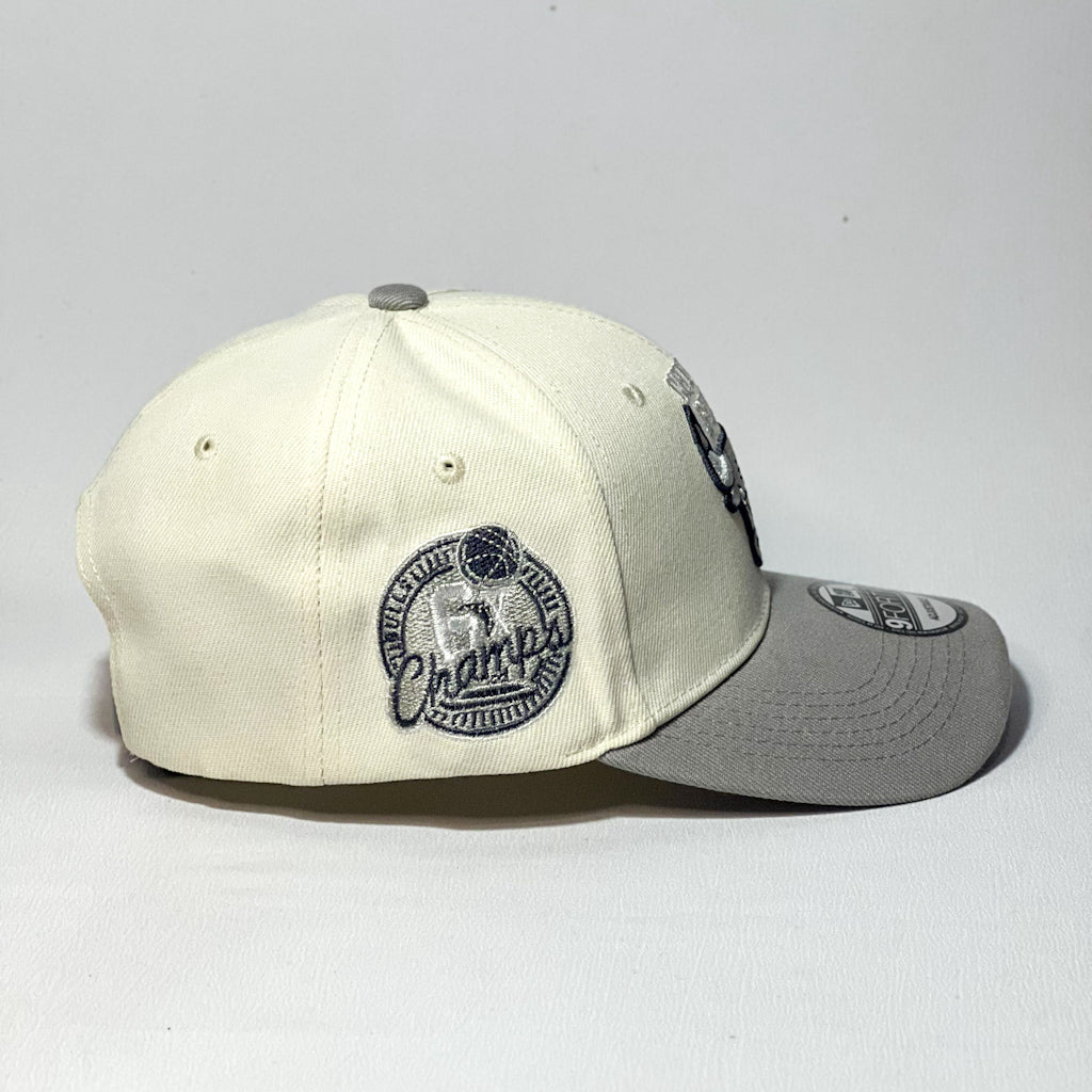 NEW ERA 9FORTY A-FRAME CHICAGO BULLS WITH TEXT BEIGE/ GRAY