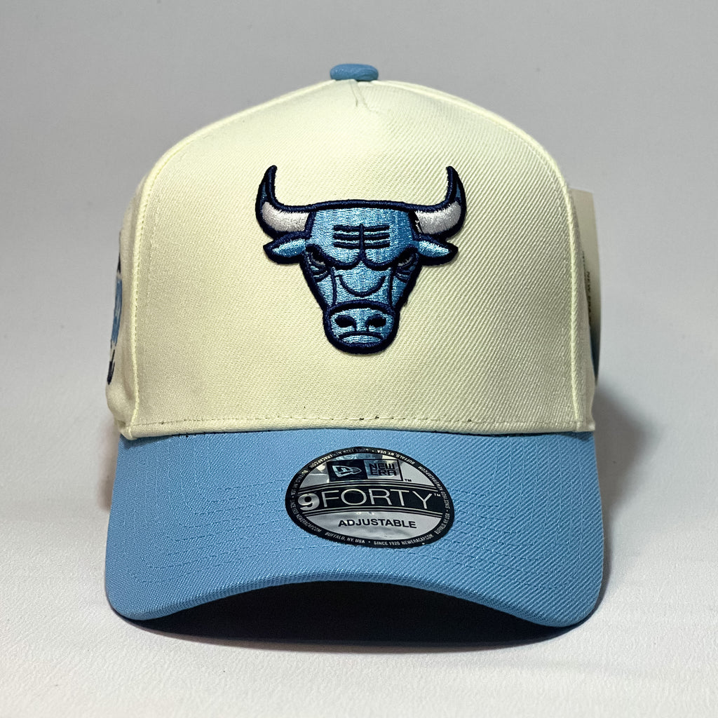 NEW ERA 9FORTY A-FRAME CHICAGO BULLS BEIGE/ UNIVERSITY BLUE