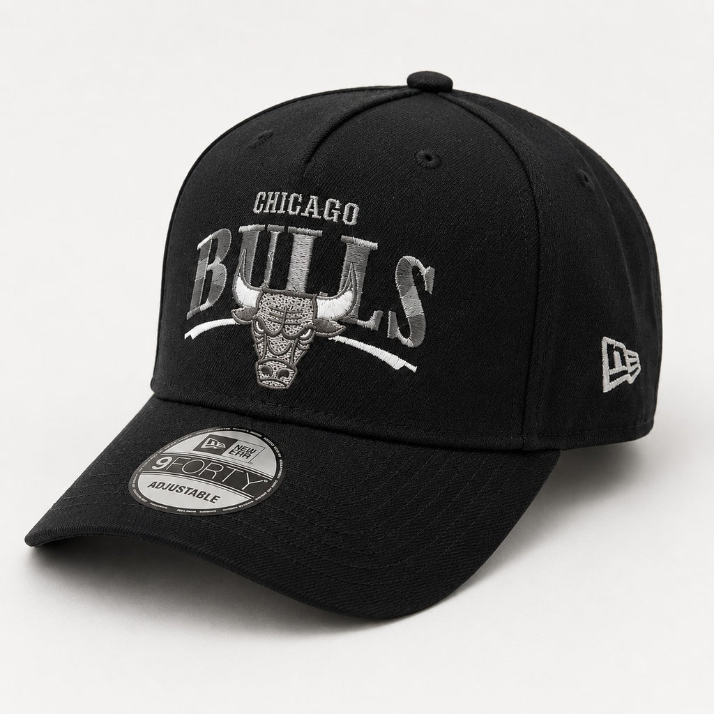 NEW ERA 9FORTY A-FRAME CHICAGO BULLS METALIC BLACK