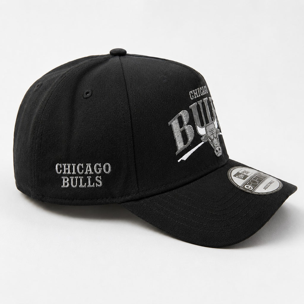 NEW ERA 9FORTY A-FRAME CHICAGO BULLS METALIC BLACK