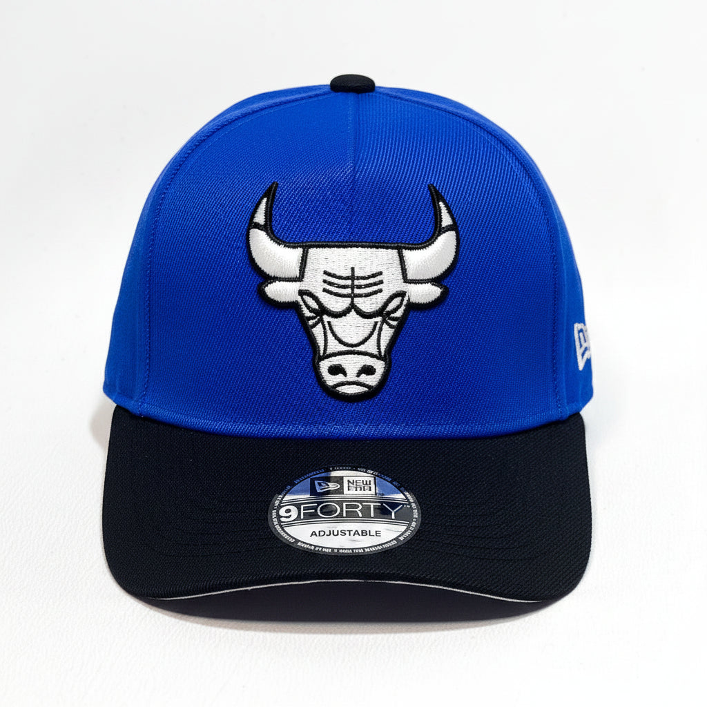 NEW ERA 9FORTY A-FRAME CHICAGO BULLS NBA PATCH BLUE/ BLACK