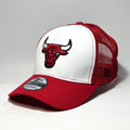 NEW ERA 9FORTY A-FRAME CHICAGO BULLS RED TRUCKER