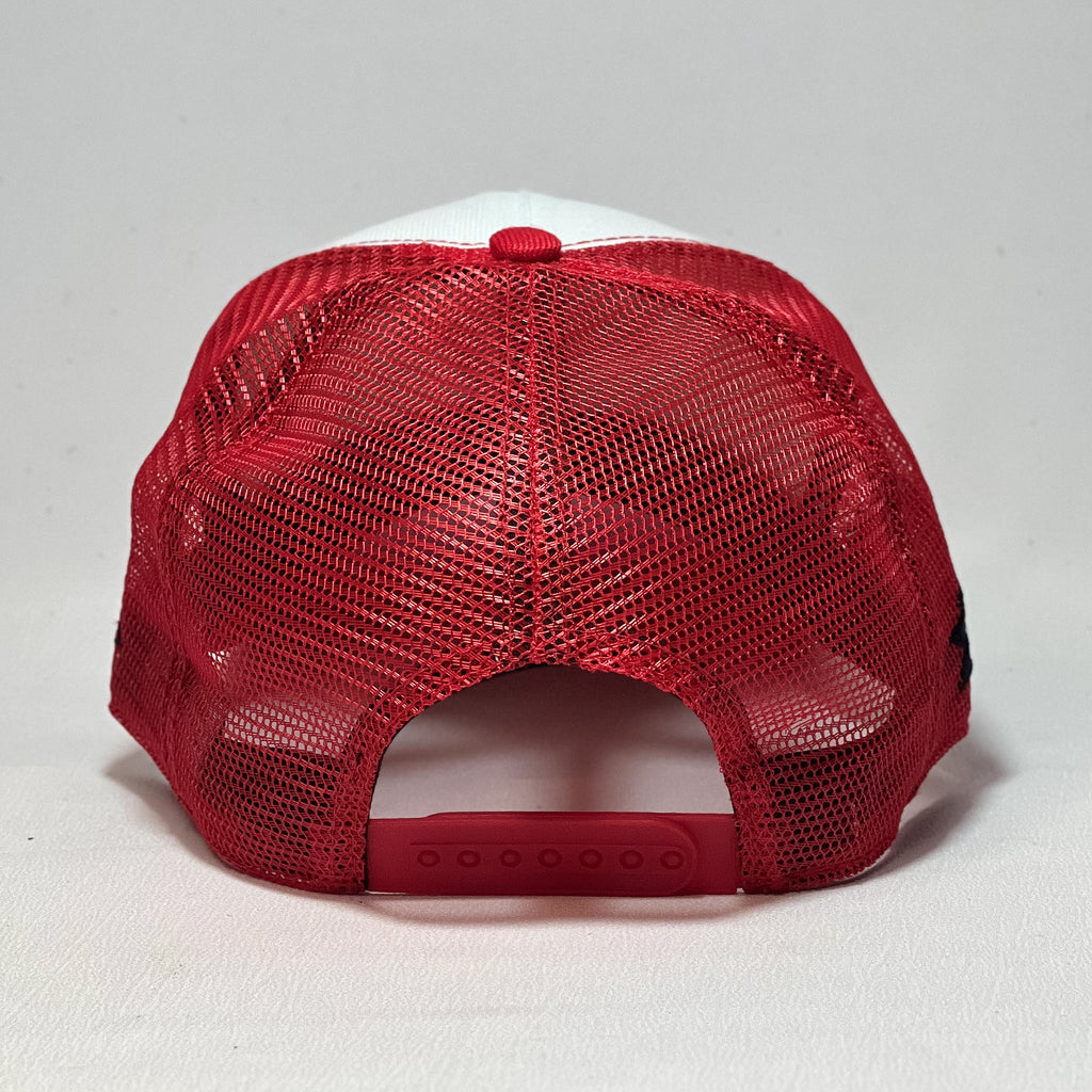 NEW ERA 9FORTY A-FRAME CHICAGO BULLS RED TRUCKER