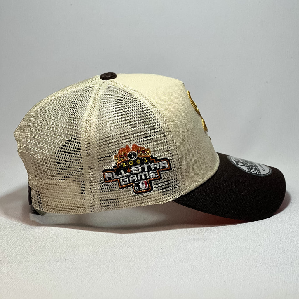 NEW ERA 9FORTY A-FRAME CHICAGO WHITE SOX BROWN TRUCKER