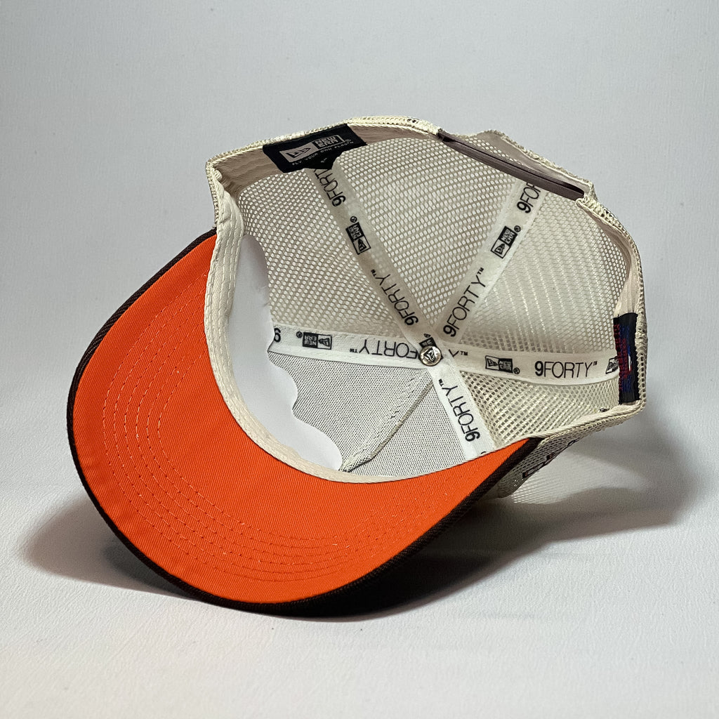 NEW ERA 9FORTY A-FRAME CHICAGO WHITE SOX BROWN TRUCKER