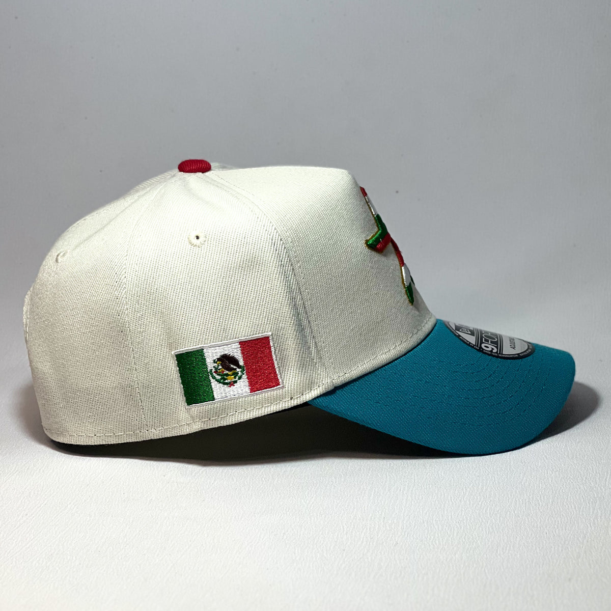 NEW ERA 9FORTY A-FRAME HOUSTON ASTROS MEXICO PATCH BEIGE/ BLUE