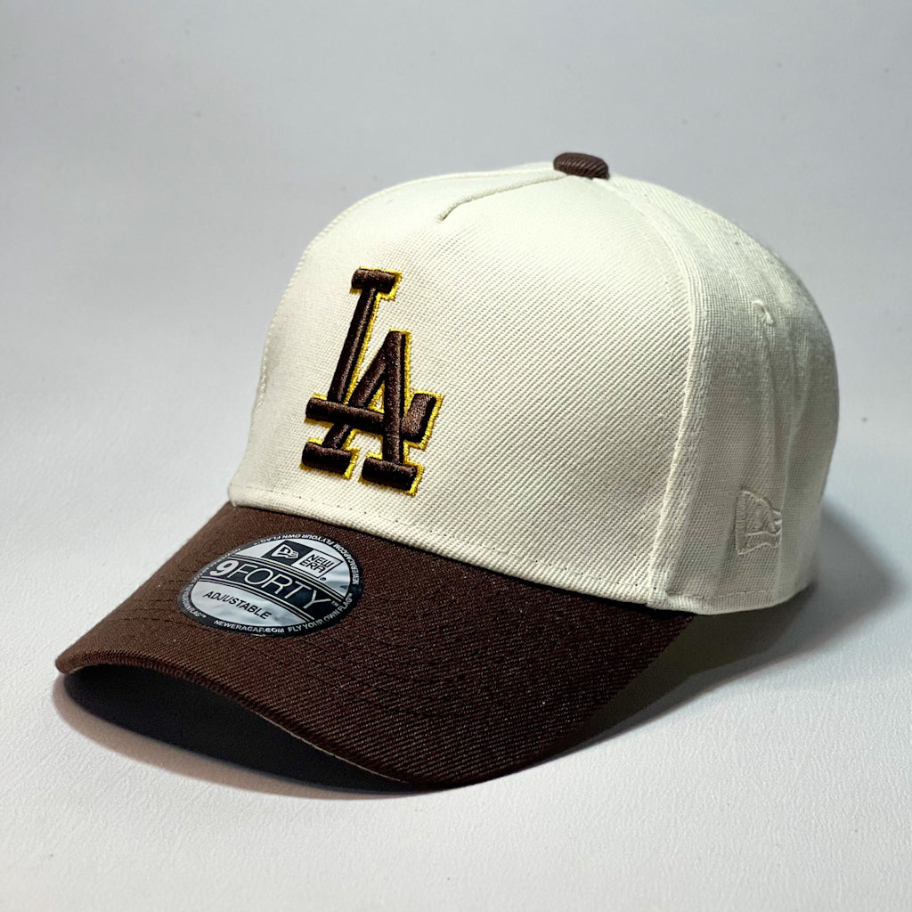 NEW ERA 9FORTY A-FRAME LA DODGERS BEIGE/ BROWN