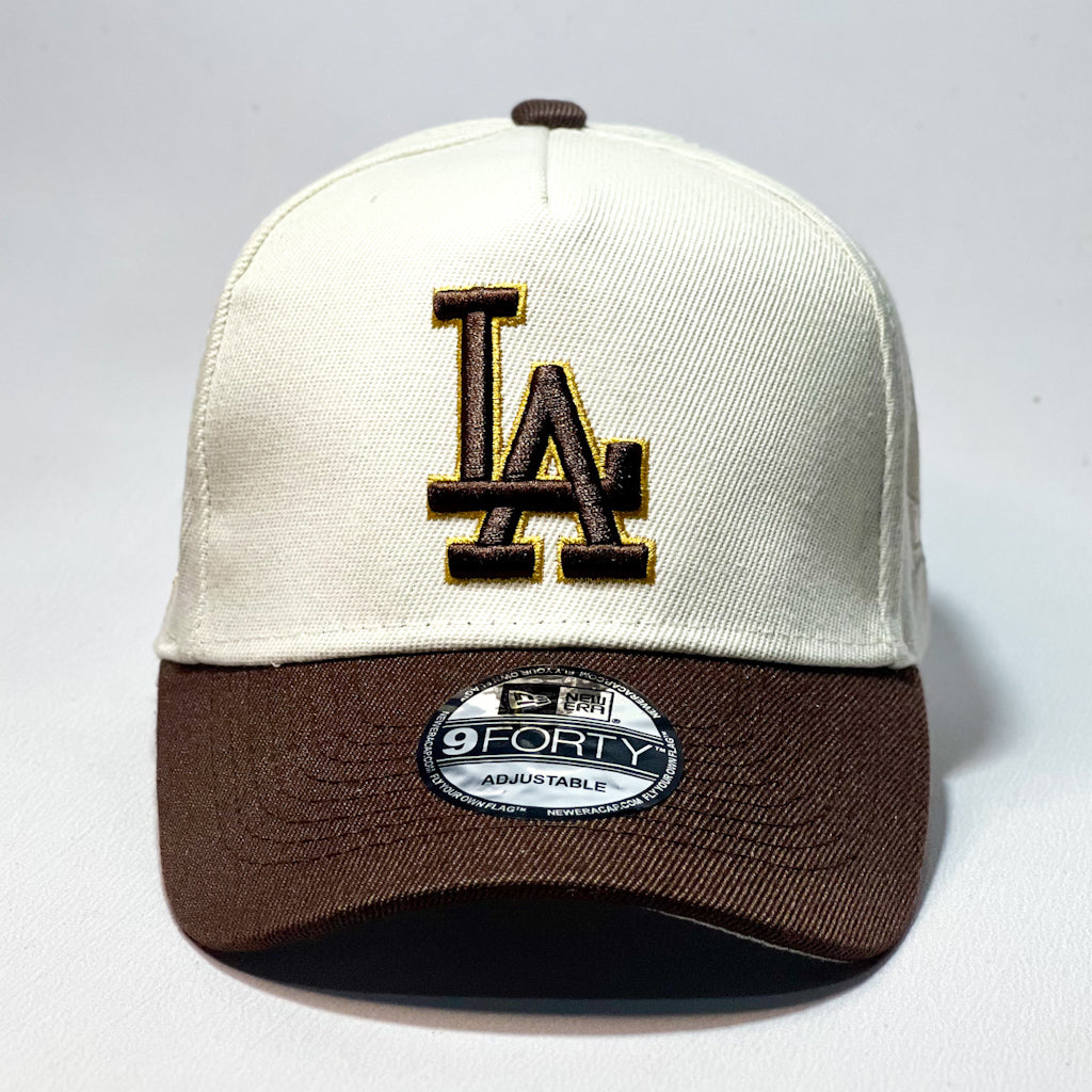 NEW ERA 9FORTY A-FRAME LA DODGERS BEIGE/ BROWN