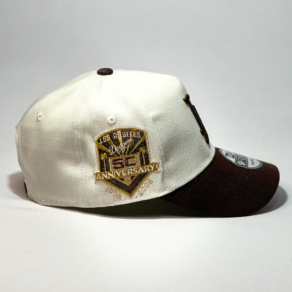 NEW ERA 9FORTY A-FRAME LA DODGERS BEIGE/ BROWN