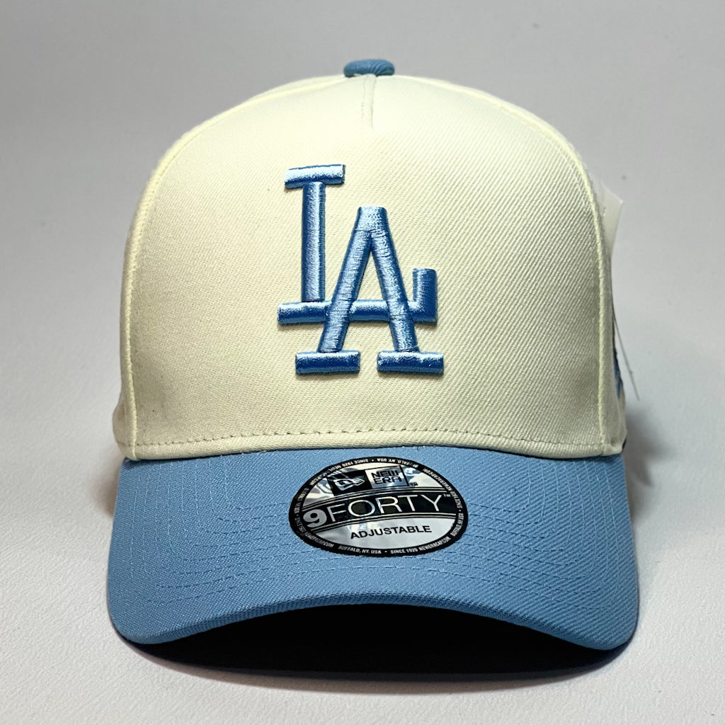 NEW ERA 9FORTY A-FRAME LA DODGERS BEIGE/ UNIVERSITY BLUE