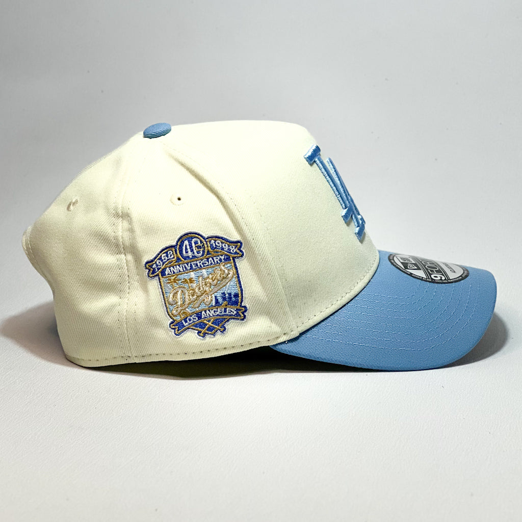 NEW ERA 9FORTY A-FRAME LA DODGERS BEIGE/ UNIVERSITY BLUE