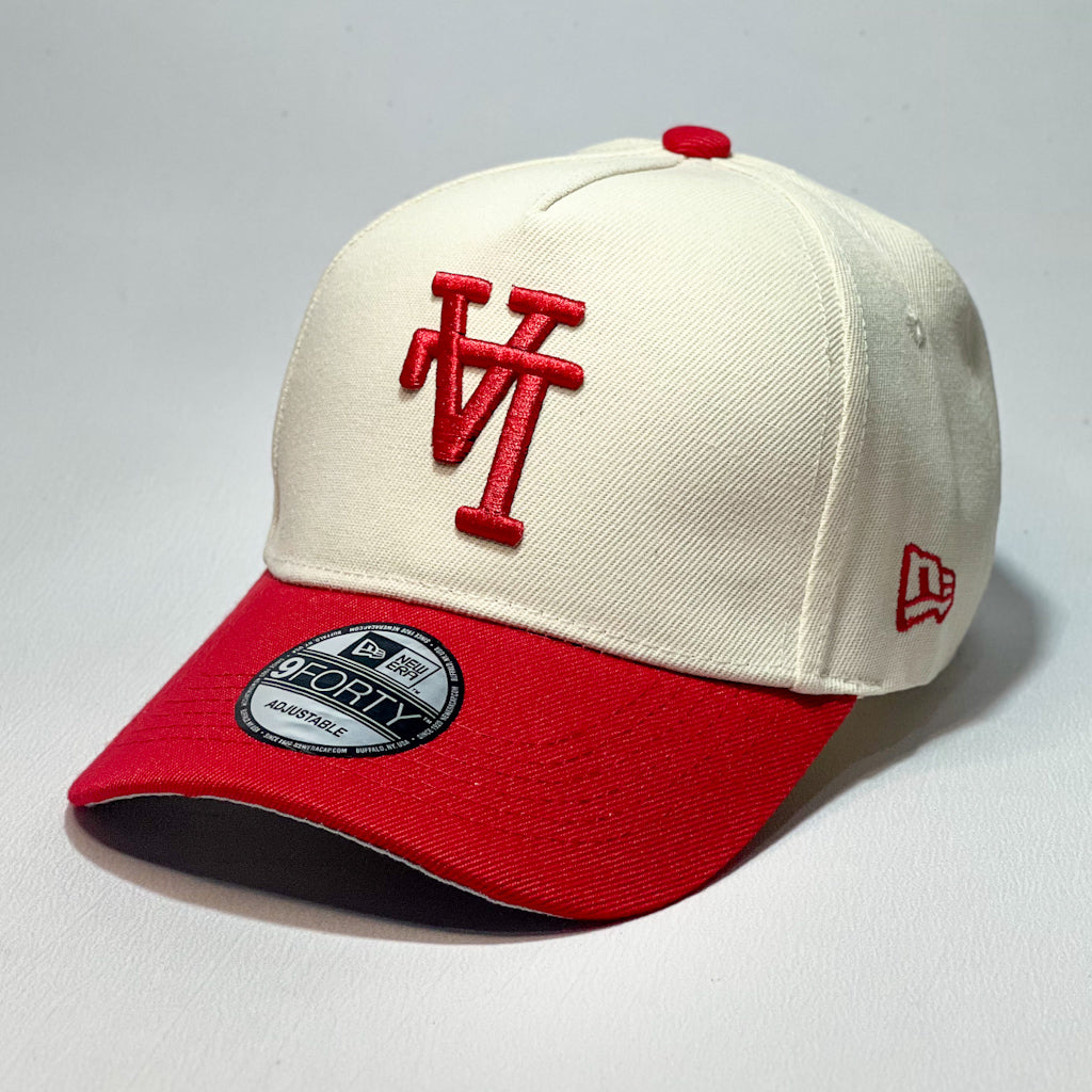 NEW ERA 9FORTY A-FRAME LA DODGERS UPSIDE DOWN BEIGE/ RED
