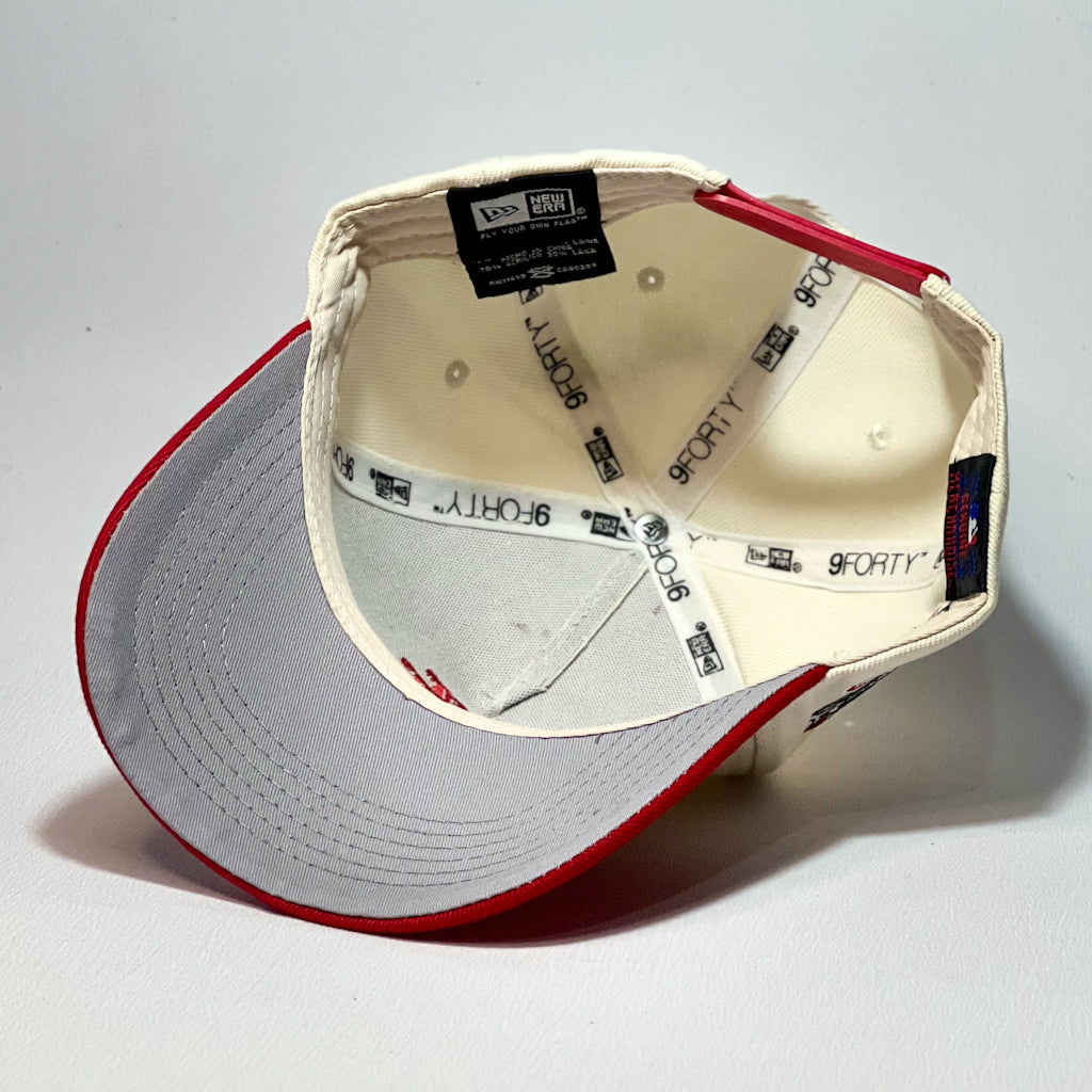 NEW ERA 9FORTY A-FRAME LA DODGERS UPSIDE DOWN BEIGE/ RED
