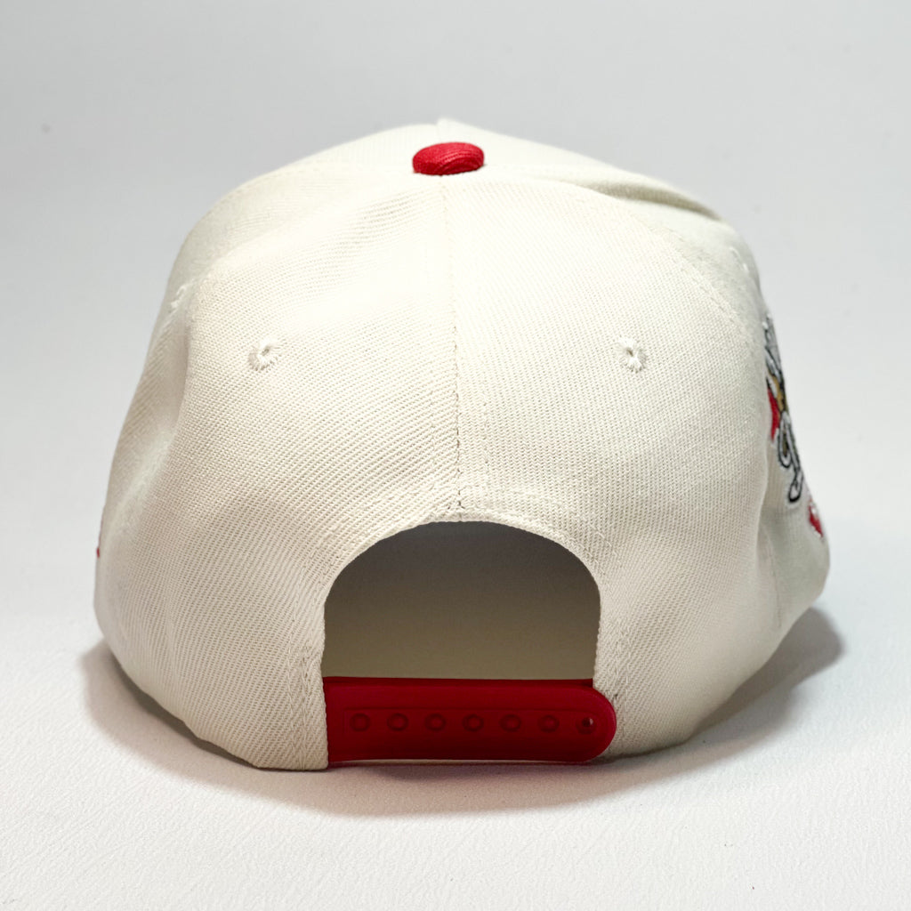 NEW ERA 9FORTY A-FRAME LA DODGERS UPSIDE DOWN BEIGE/ RED