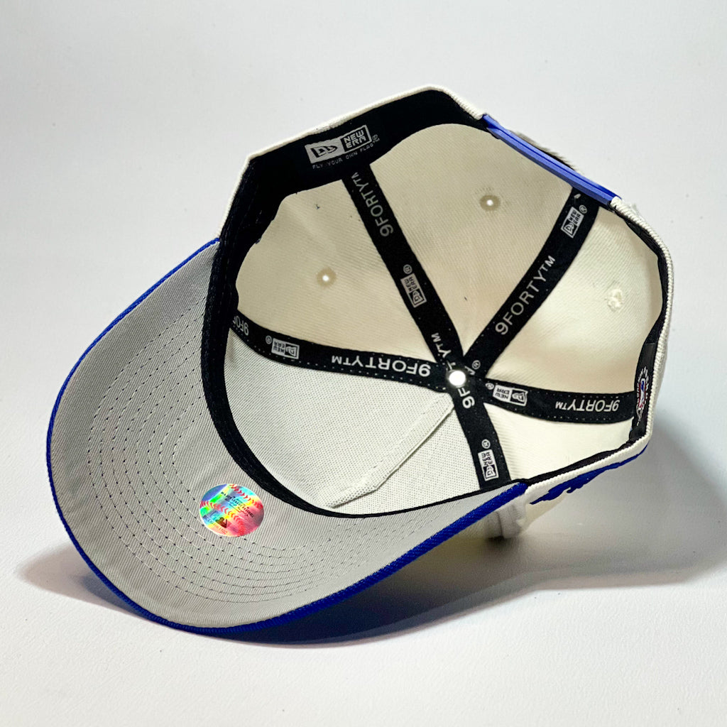 NEW ERA 9FORTY A-FRAME LA DODGERS MELTING BLUE BADGE BEIGE/ BLUE