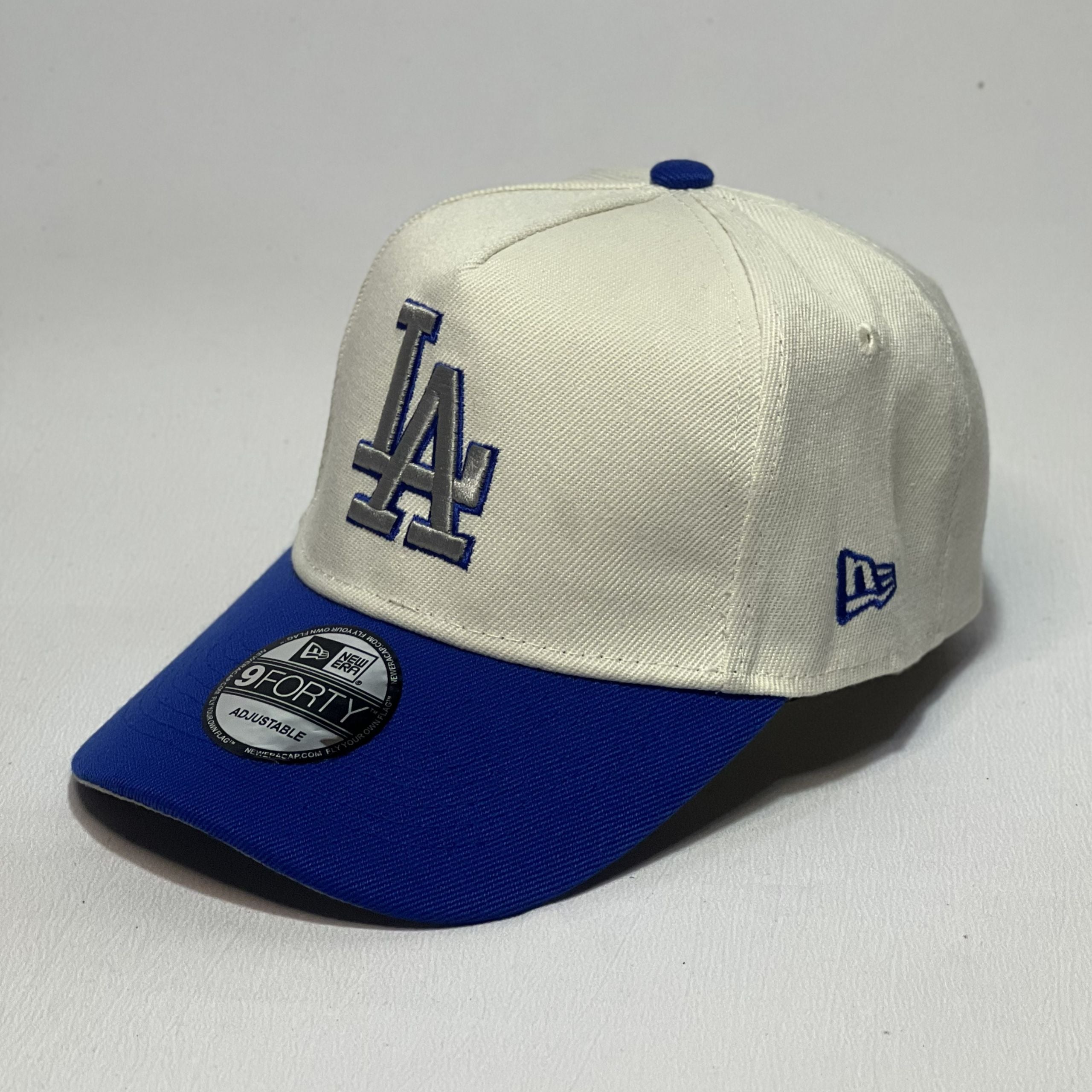 NEW ERA 9FORTY A-FRAME LA DODGERS GRAY BADGE BEIGE/ BLUE