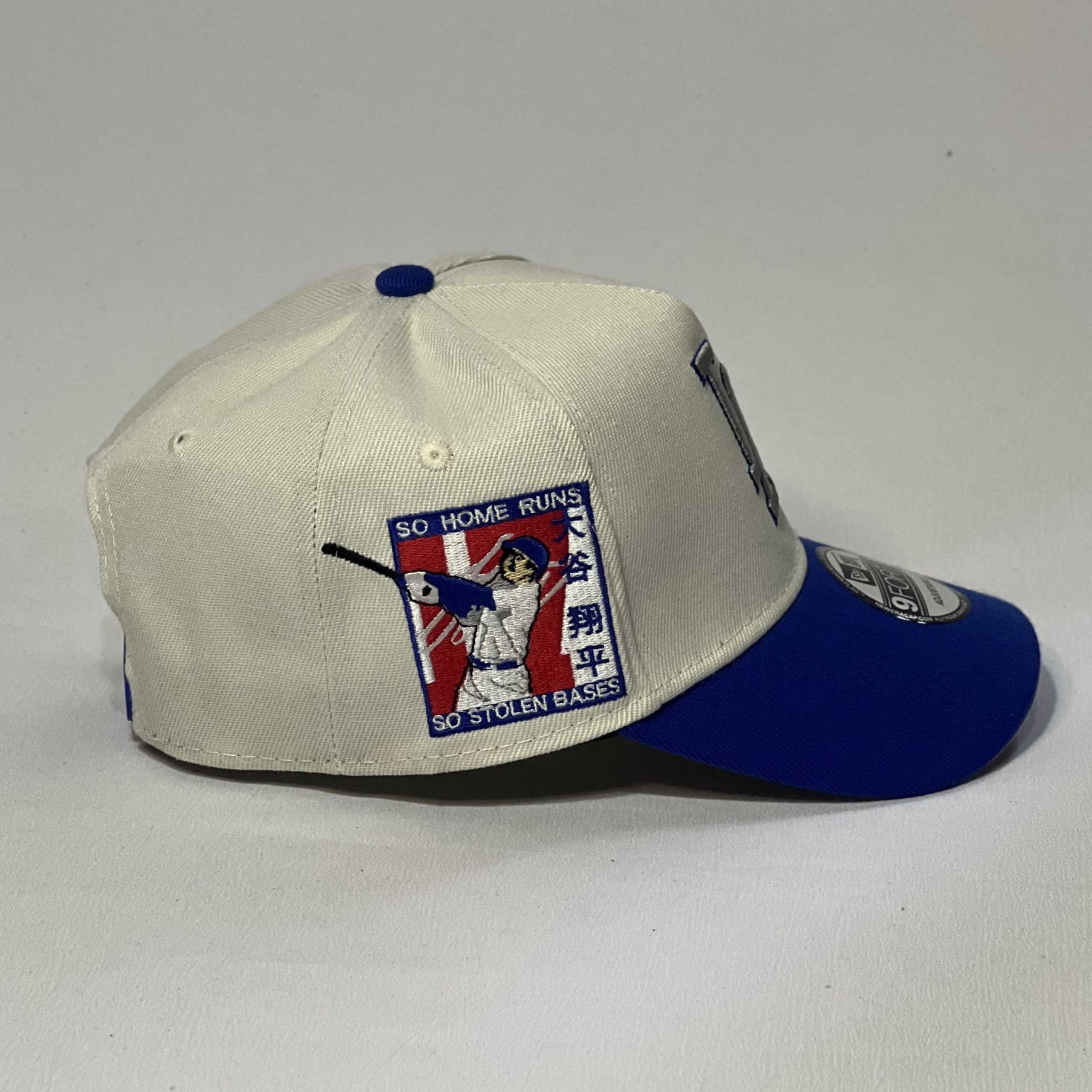 NEW ERA 9FORTY A-FRAME LA DODGERS GRAY BADGE BEIGE/ BLUE
