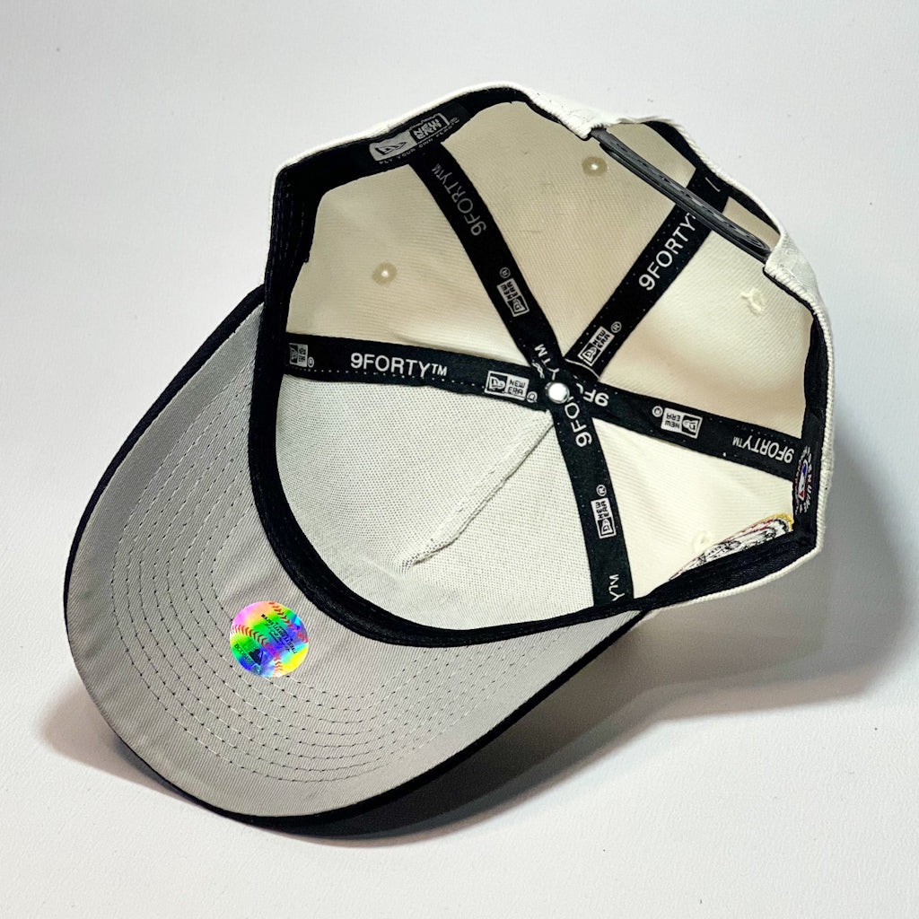 NEW ERA 9FORTY A-FRAME LA DODGERS ROSE CORSSED BEIGE/ BLACK