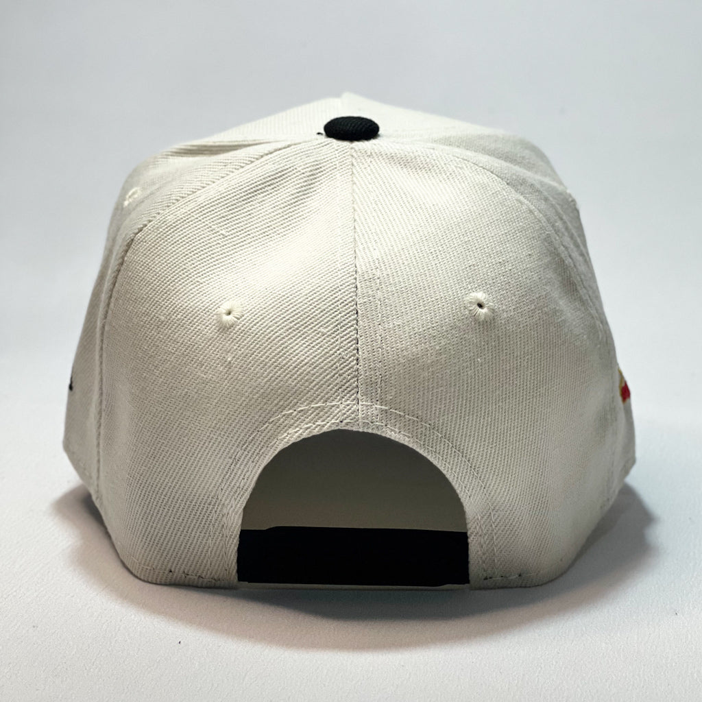 NEW ERA 9FORTY A-FRAME LA DODGERS ROSE CORSSED BEIGE/ BLACK