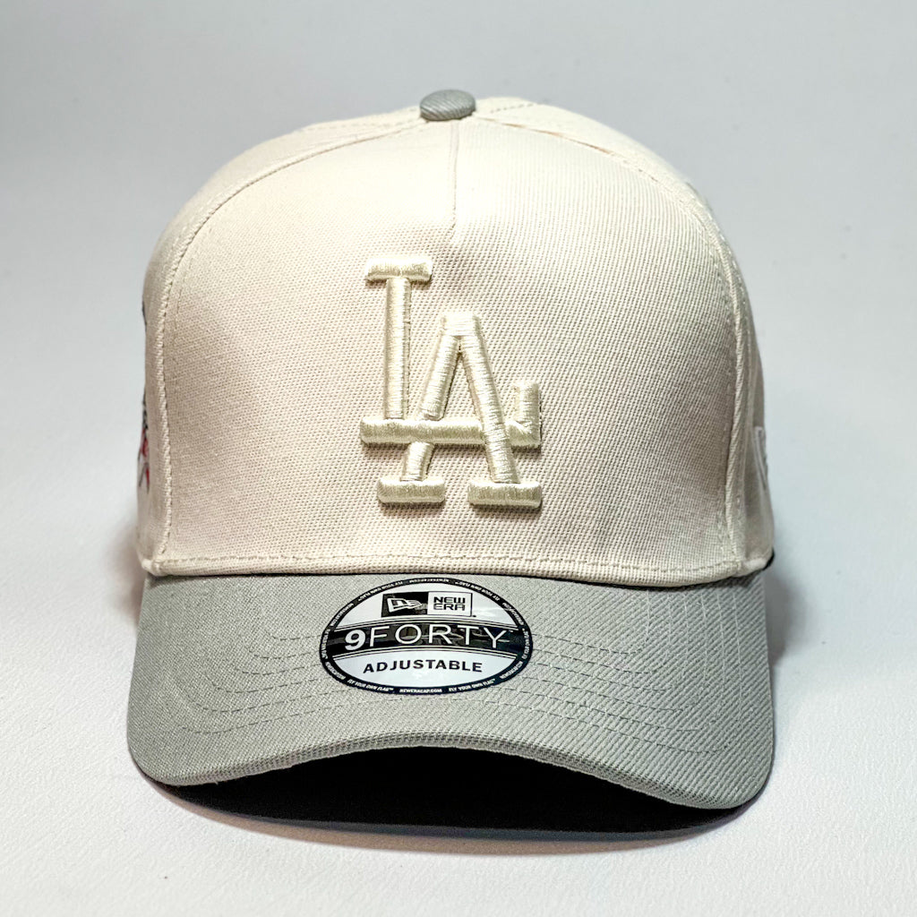 NEW ERA 9FORTY A-FRAME LA DODGERS BEIGE/ GRAY