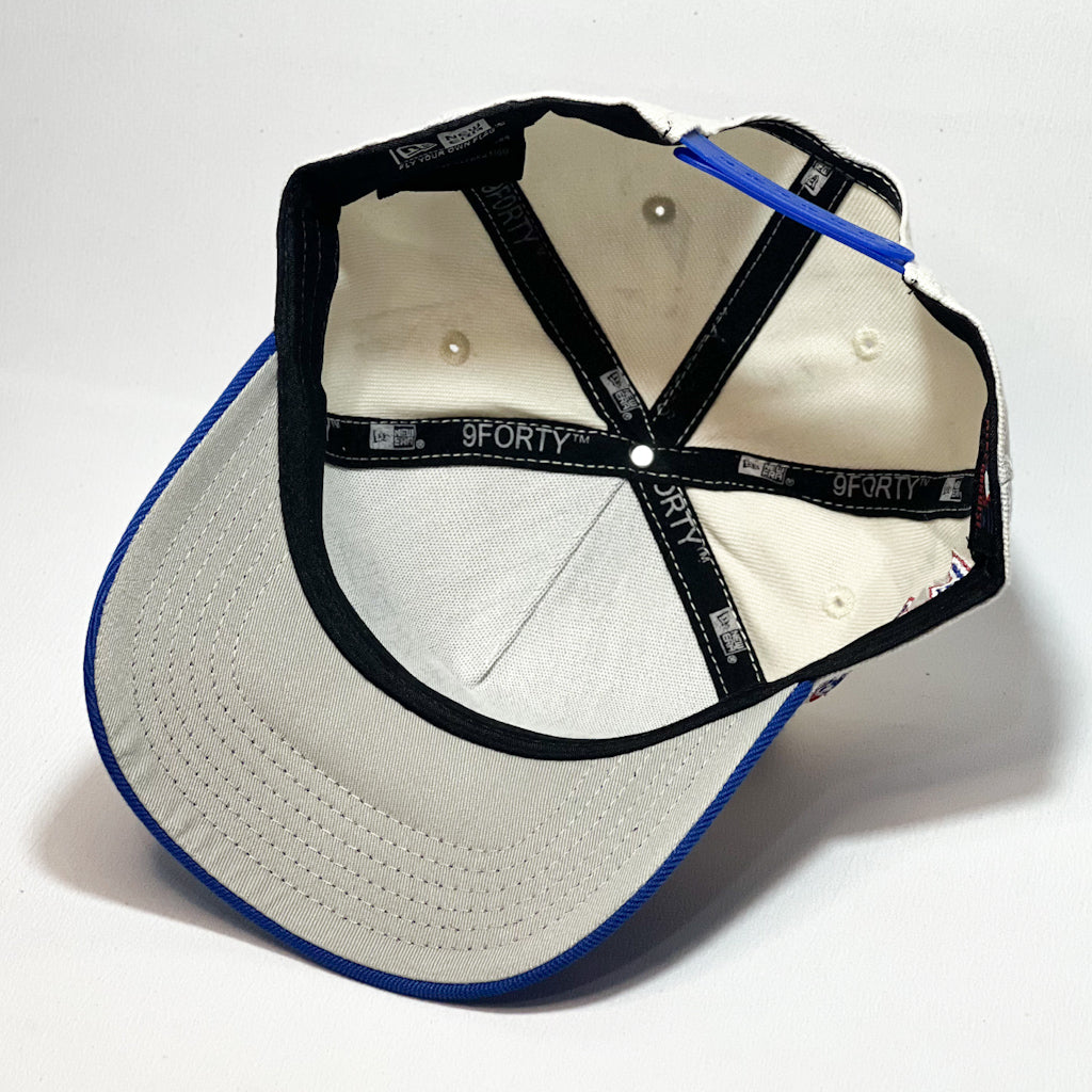 NEW ERA 9FORTY A-FRAME DODGERS TEXT BEIGE/ BLUE