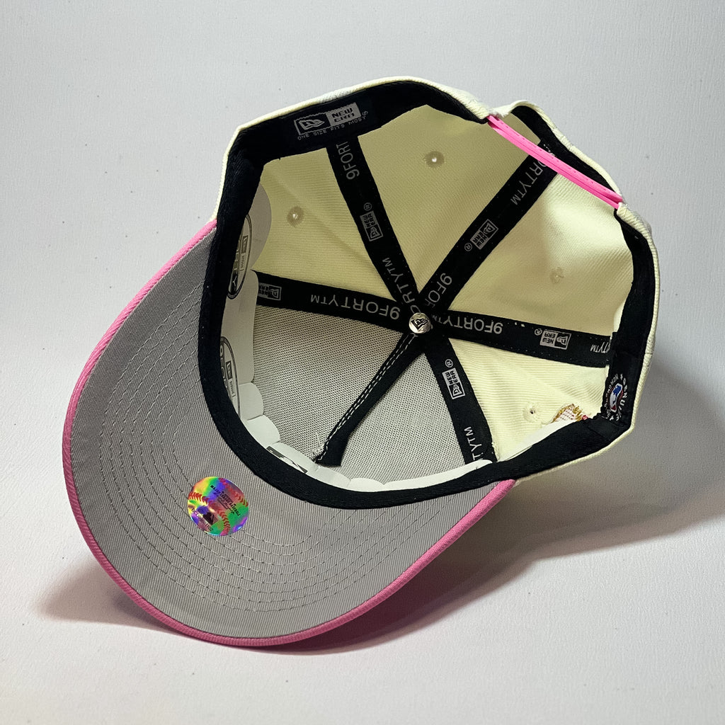 NEW ERA 9FORTY A-FRAME LA DODGERS ROSE CORSSED BEIGE/ ROSE