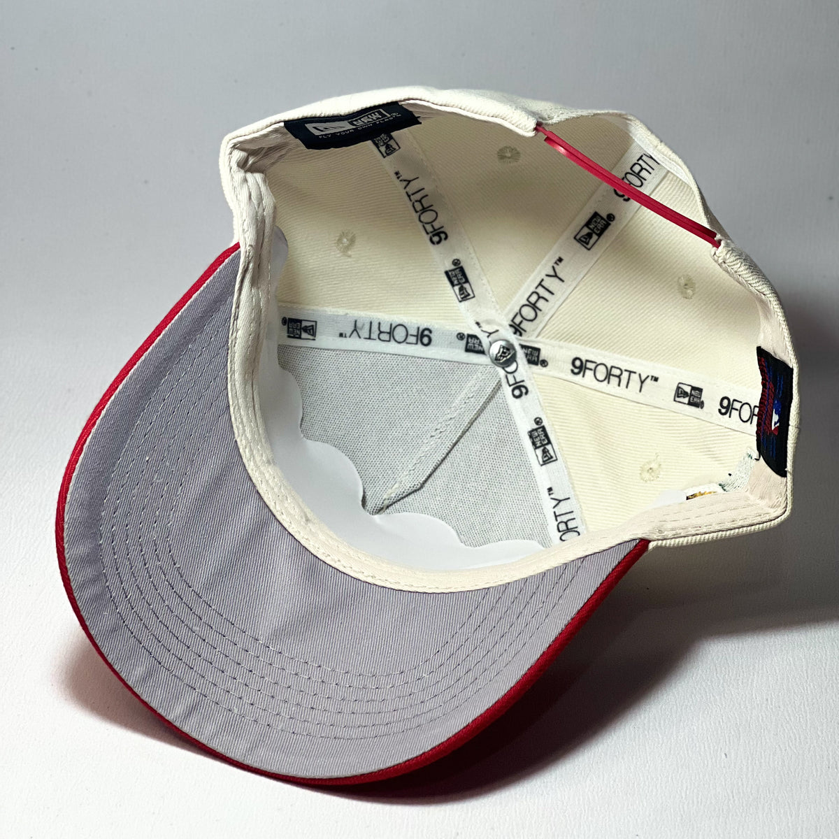 NEW ERA 9FORTY A-FRAME LA DODGERS UPSIDE DOWN MEXICO PATCH BEIGE/ RED