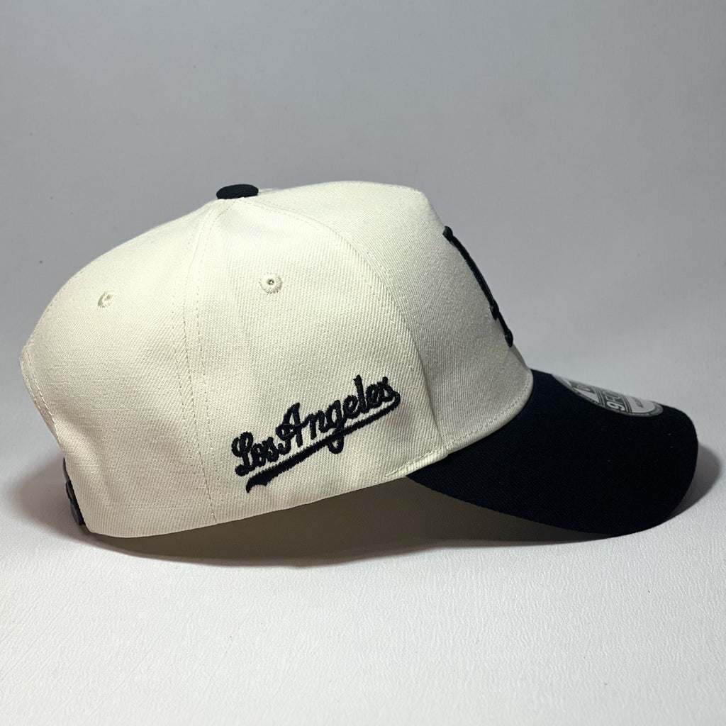 NEW ERA 9FORTY A-FRAME LA DODGERS SHOWTIME TWO TONE BEIGE/BLACK