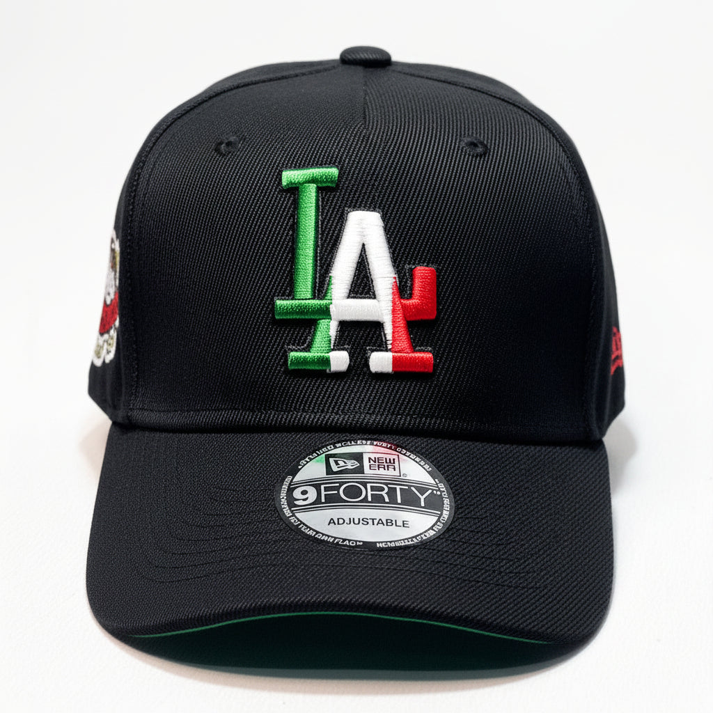 NEW ERA 9FORTY A-FRAME LA DODGERS ITALY BADGE BLACK
