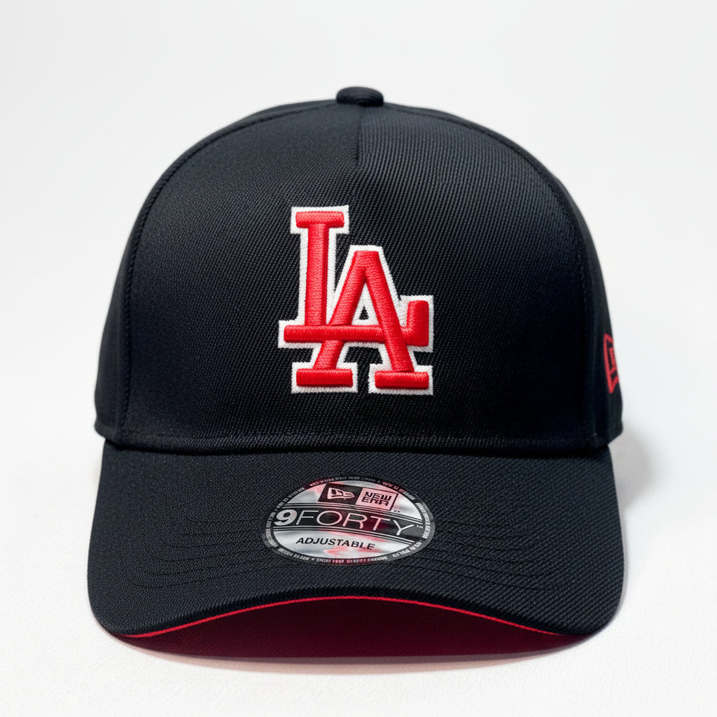 NEW ERA 9FORTY A-FRAME LA DODGERS RED BADGE BLACK