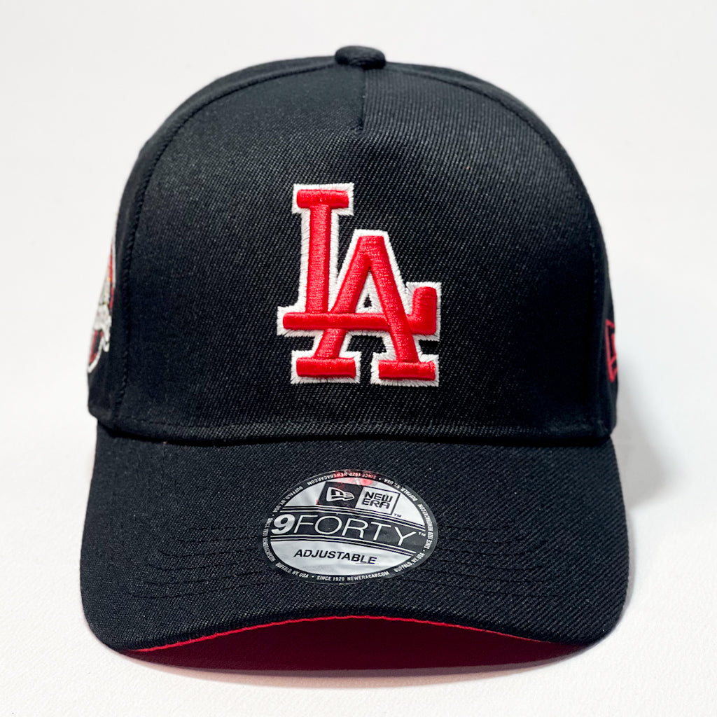 NEW ERA 9FORTY A-FRAME LA DODGERS RED BADGE BLACK