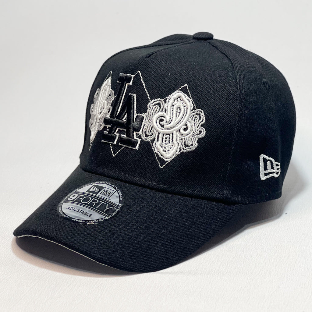 NEW ERA 9FORTY A-FRAME LA DODGERS SKULL PRIME BLACK