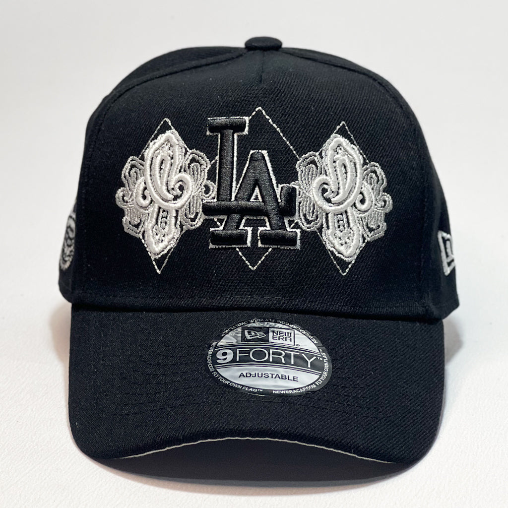 NEW ERA 9FORTY A-FRAME LA DODGERS SKULL PRIME BLACK