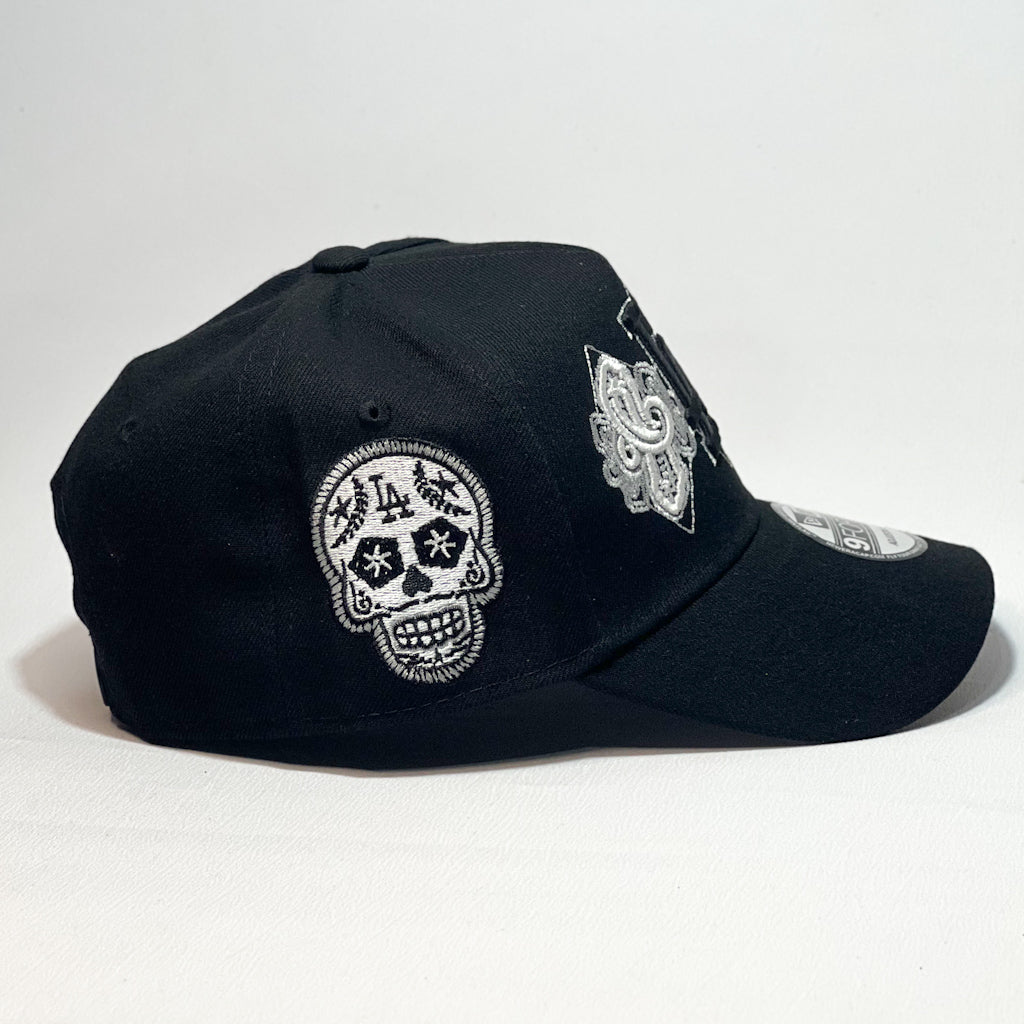 NEW ERA 9FORTY A-FRAME LA DODGERS SKULL PRIME BLACK