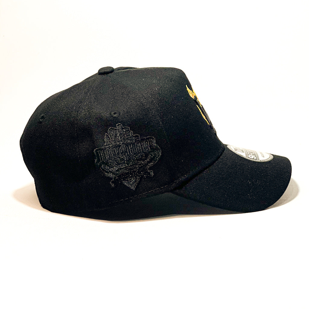 NEW ERA 9FORTY A-FRAME LA DODGERS RED FLAME BLACK/ BLACK