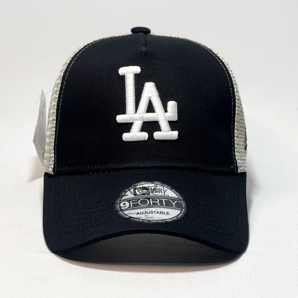 NEW ERA 9FORTY A-FRAME LA DODGERS BLACK/ GRAY - TRUCKER