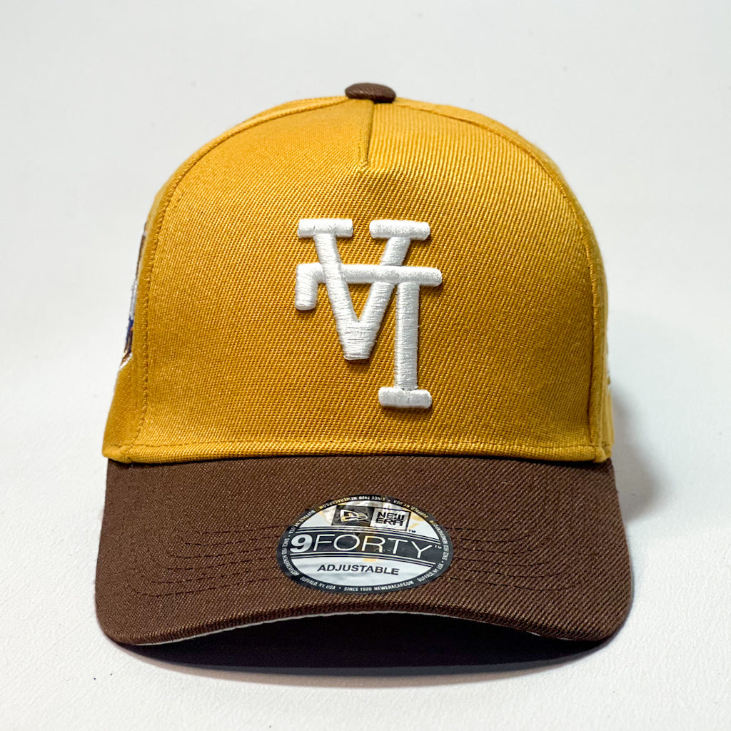 NEW ERA 9FORTY A-FRAME LA DODGERS UPSIDE DOWN DARK BROWN/ BROWN