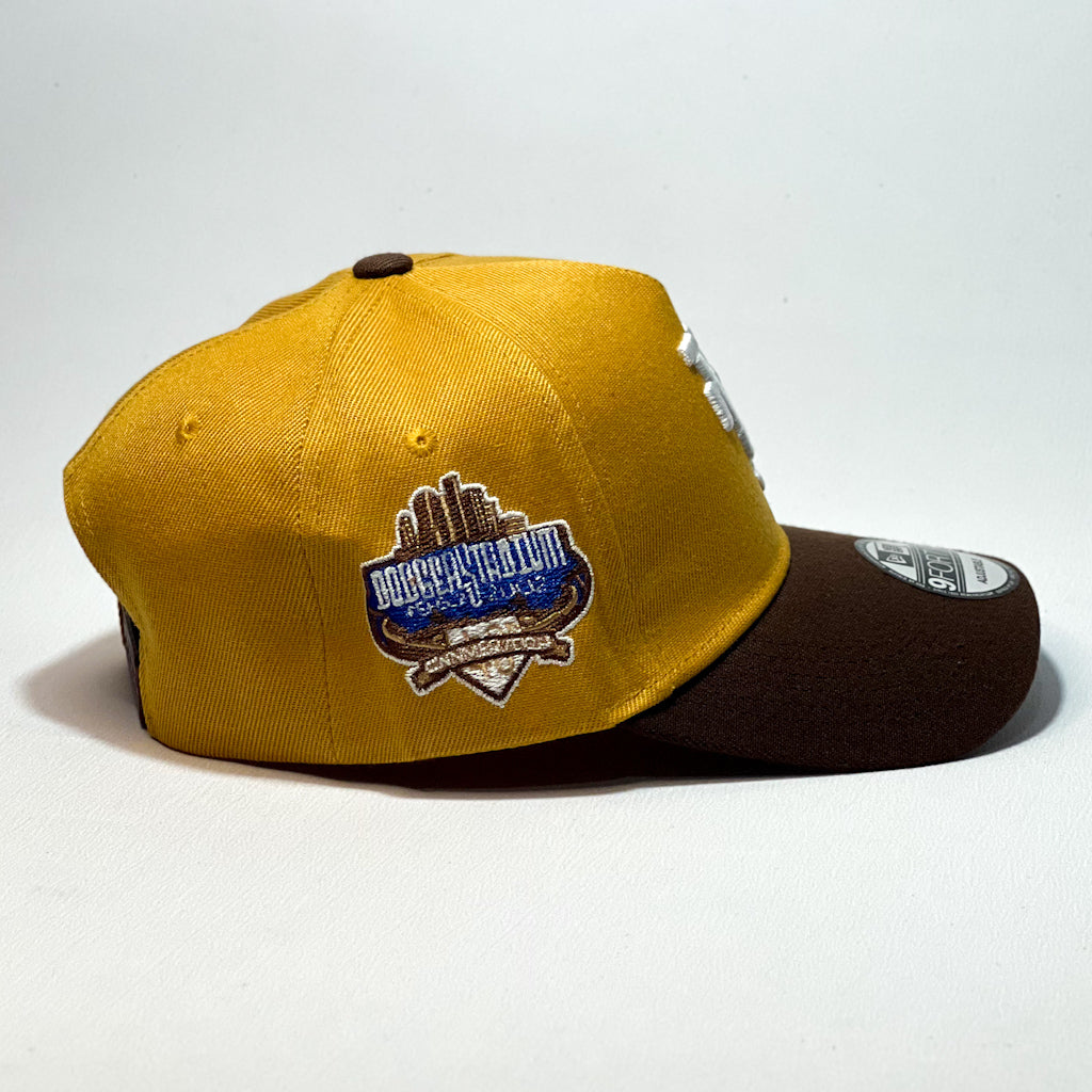 NEW ERA 9FORTY A-FRAME LA DODGERS UPSIDE DOWN DARK BROWN/ BROWN