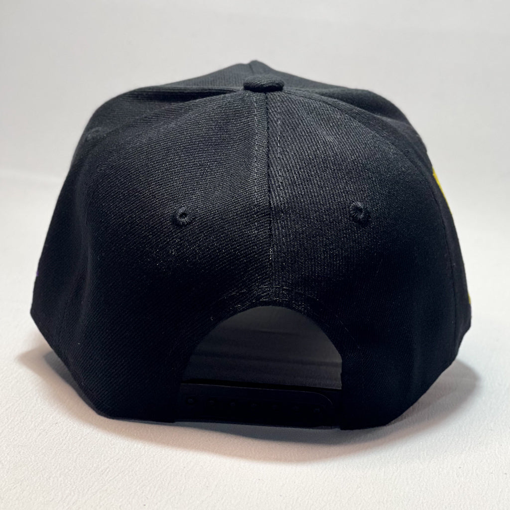 NEW ERA 9FORTY A-FRAME LAKERS YELLOW BADGE BLACK