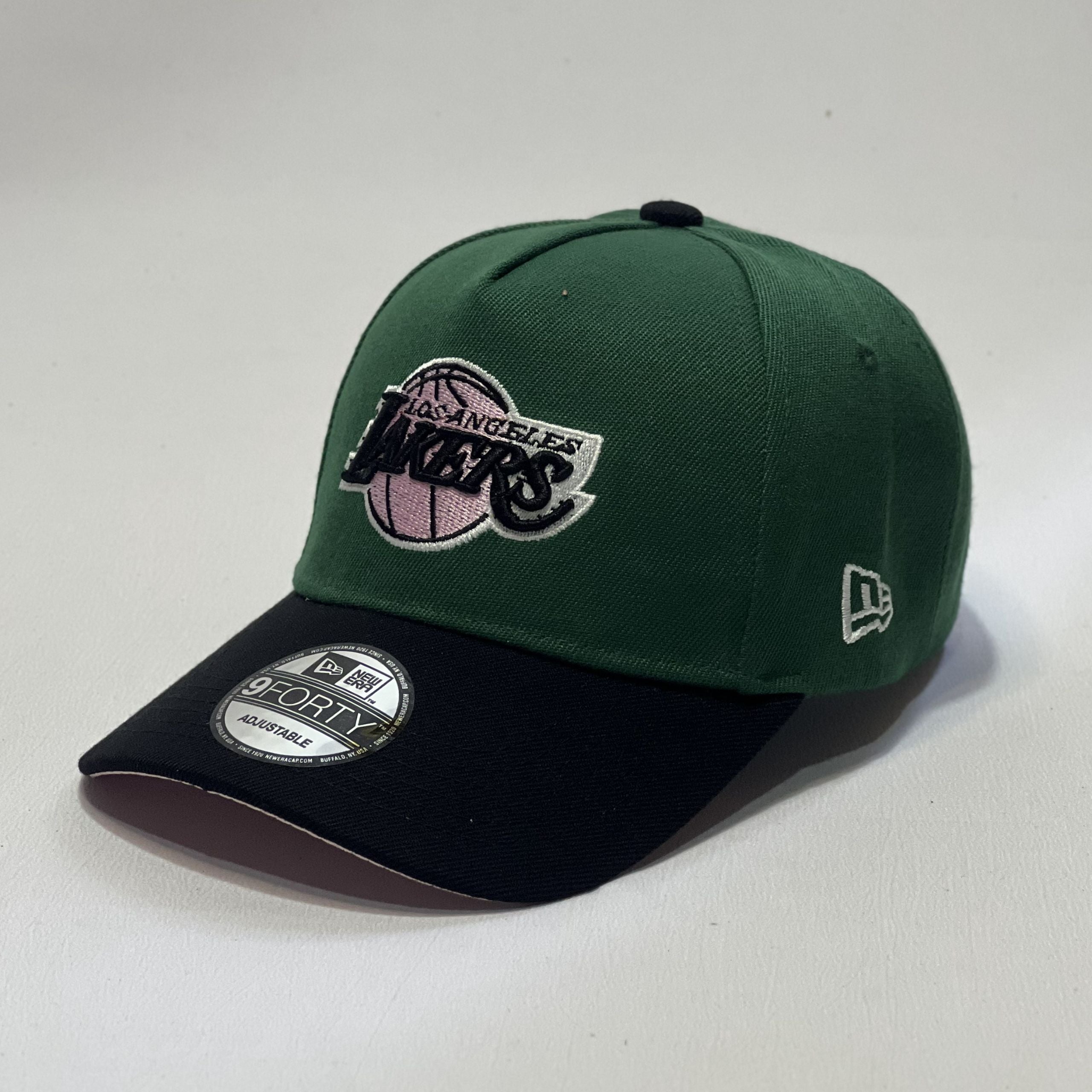 NEW ERA 9FORTY A-FRAME LAKERS GREEN/ BLACK PINK UV