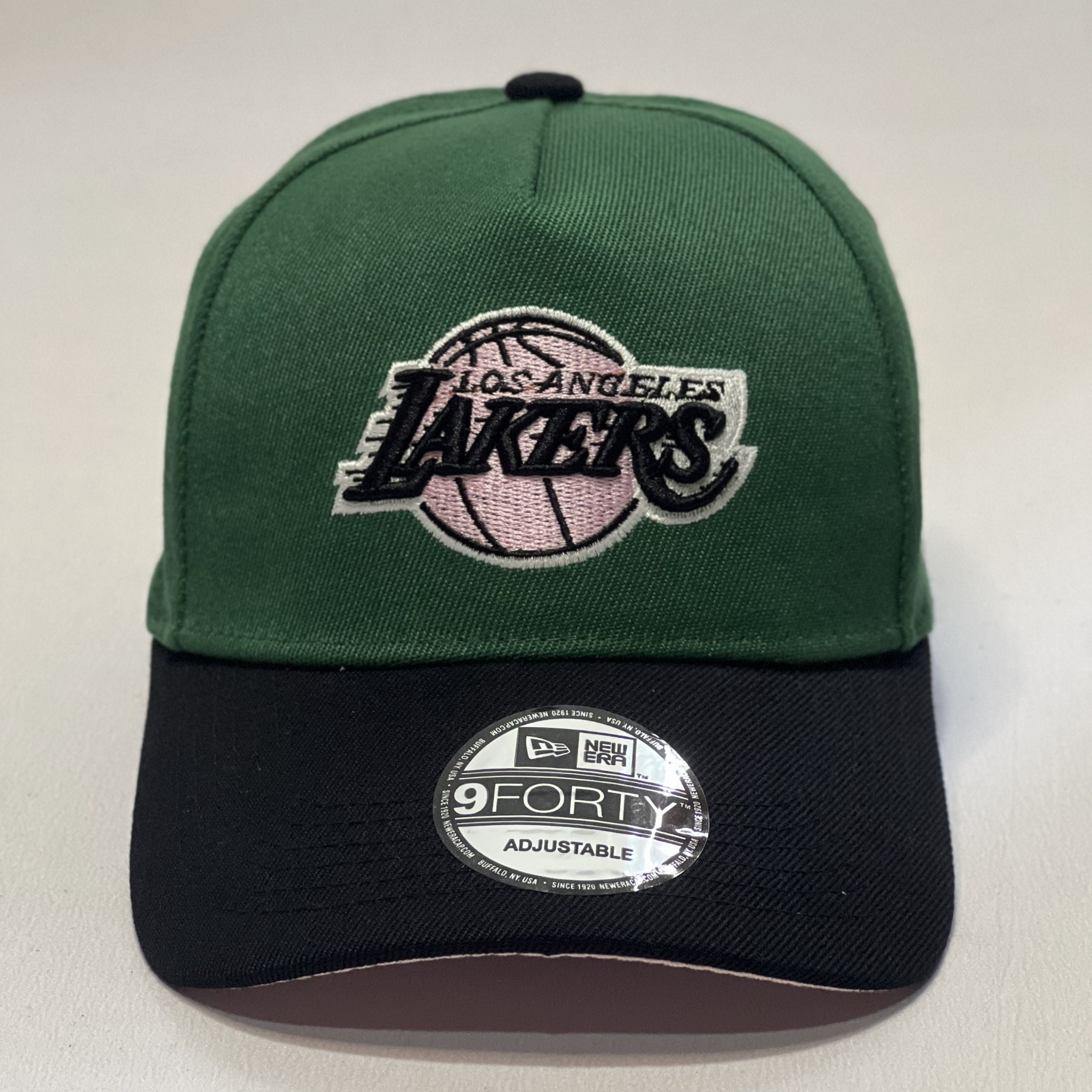 NEW ERA 9FORTY A-FRAME LAKERS GREEN/ BLACK PINK UV
