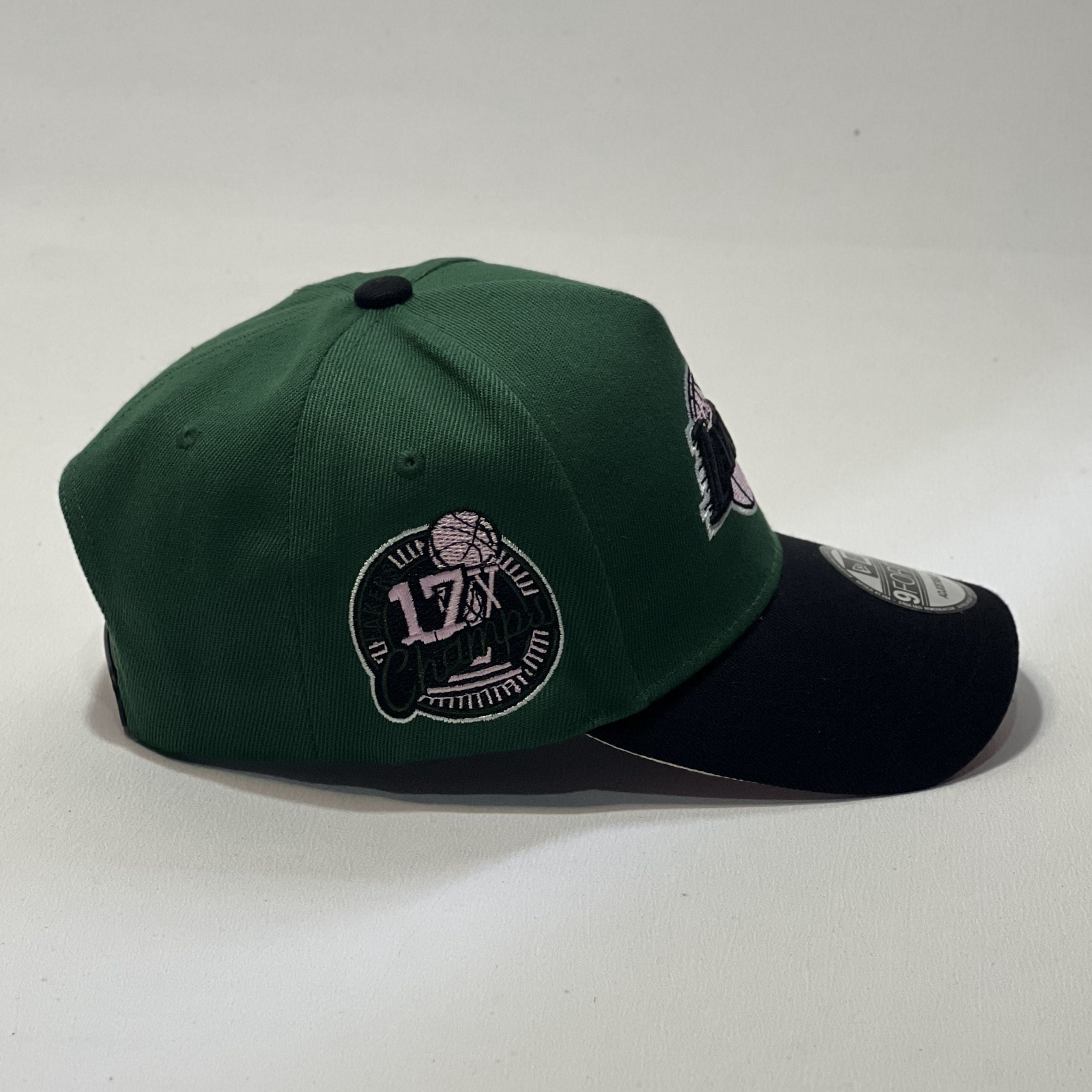 NEW ERA 9FORTY A-FRAME LAKERS GREEN/ BLACK PINK UV