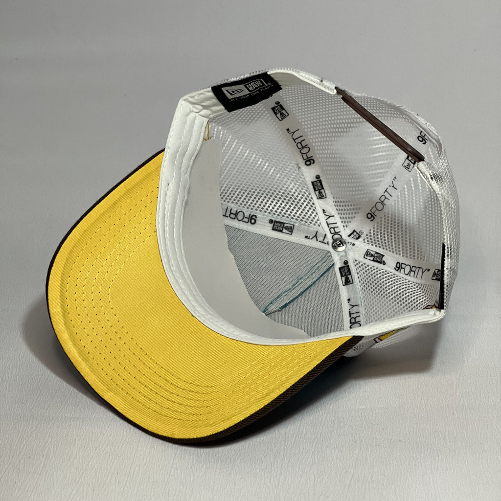 NEW ERA 9FORTY A-FRAME LAKERS YELLOW BADGE PINEGREEN - TRUCKER