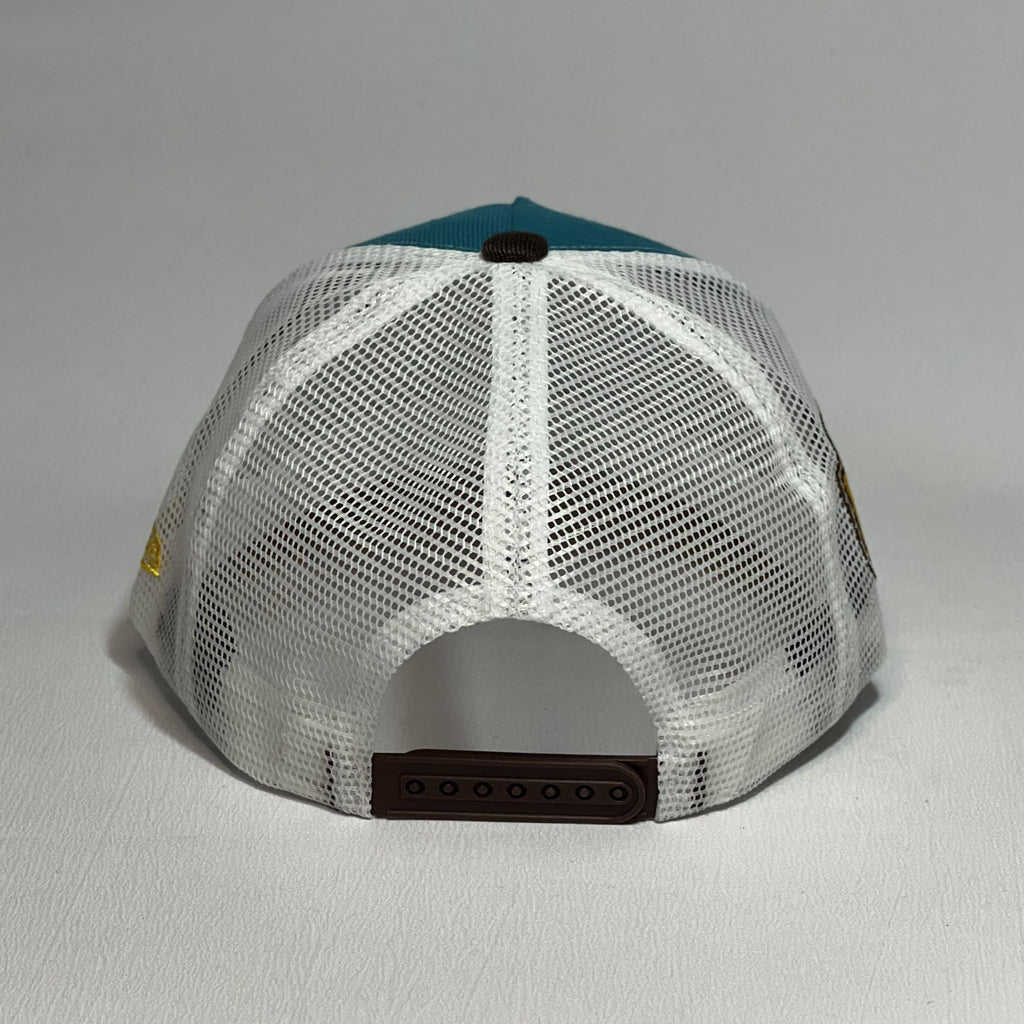 NEW ERA 9FORTY A-FRAME LAKERS YELLOW BADGE PINEGREEN - TRUCKER