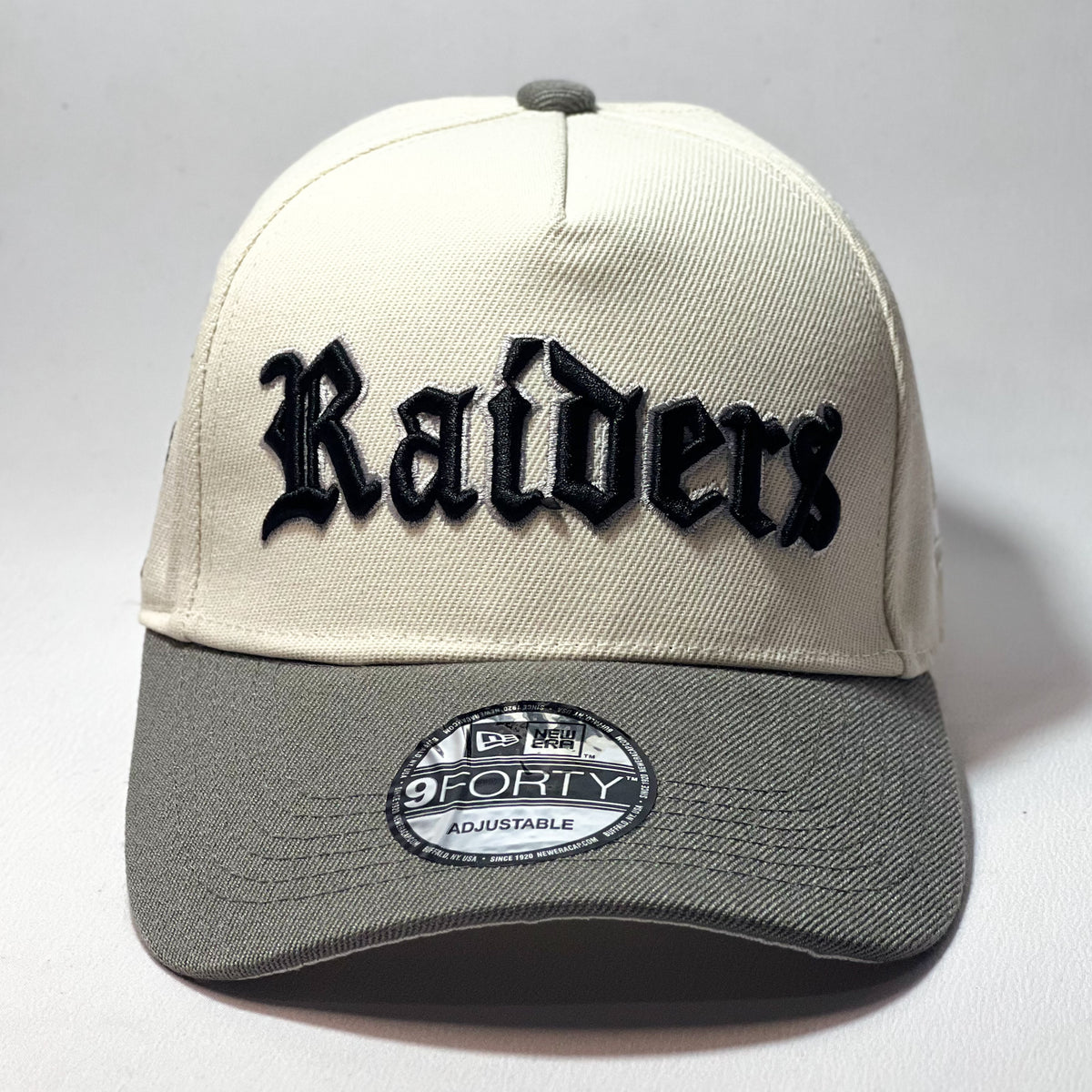 NEW ERA 9FORTY A-FRAME RAIDERS BEIGE/ GREY TWO TONE