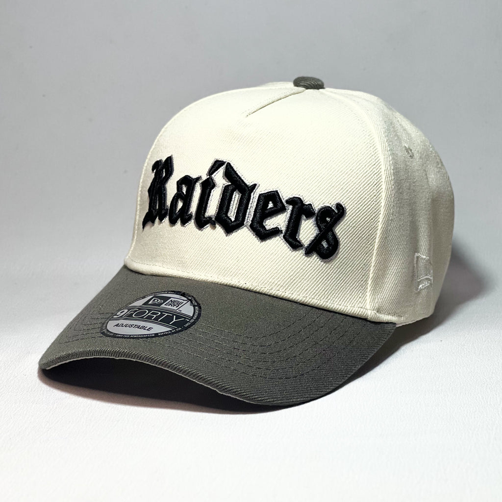 NEW ERA 9FORTY A-FRAME RAIDERS BEIGE/ GREY TWO TONE
